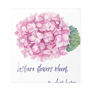 Där blommor blommar blommar anteckningsblock
