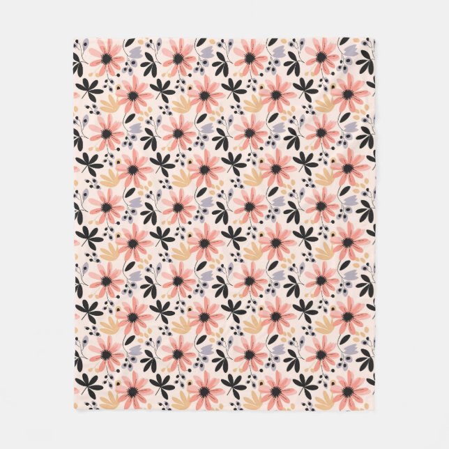 Där blommor blommar blommar, så hoppet fleecefilt (Framsidan)