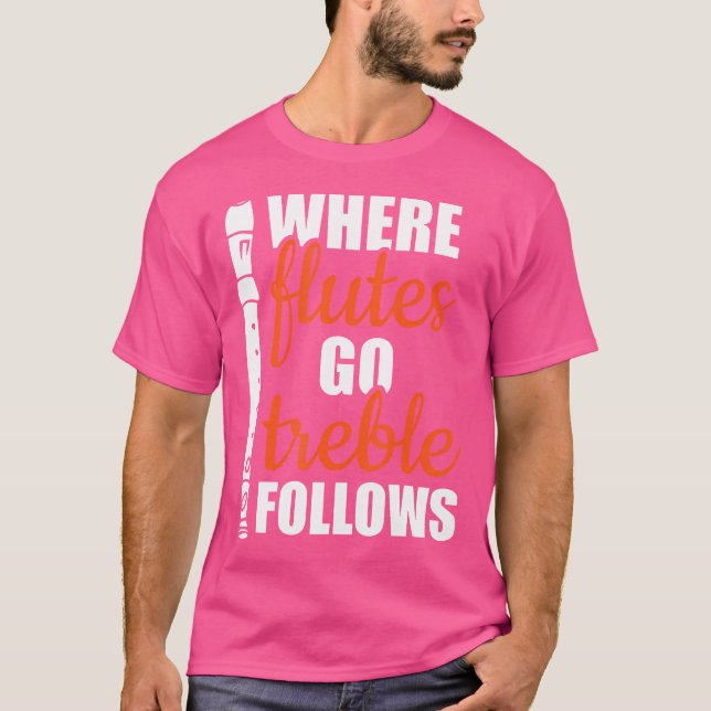 Där blommor går i träd följer instrumentspelaren - t shirt (Framsida)