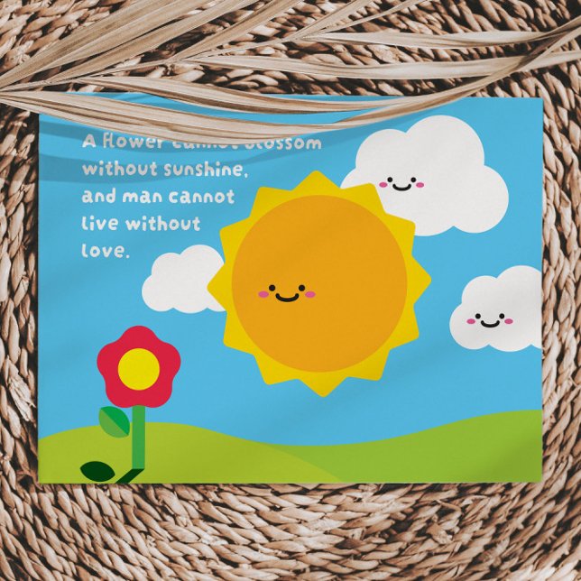 Där blommor hittar solskensvykort vykort (Skapare uppladdad)