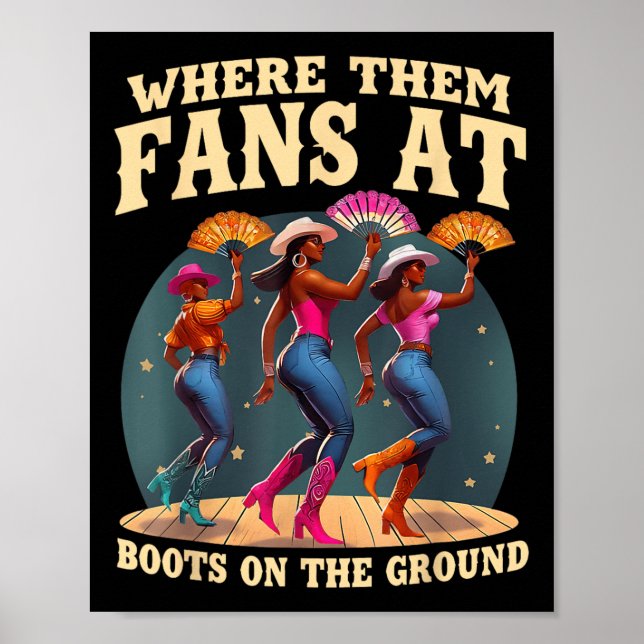 Där de Fläkt vid Boots på Da Ground Black Dancin Poster (Framsidan)