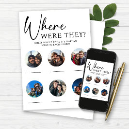 Där de var bröllopsfest spel inbjudningar