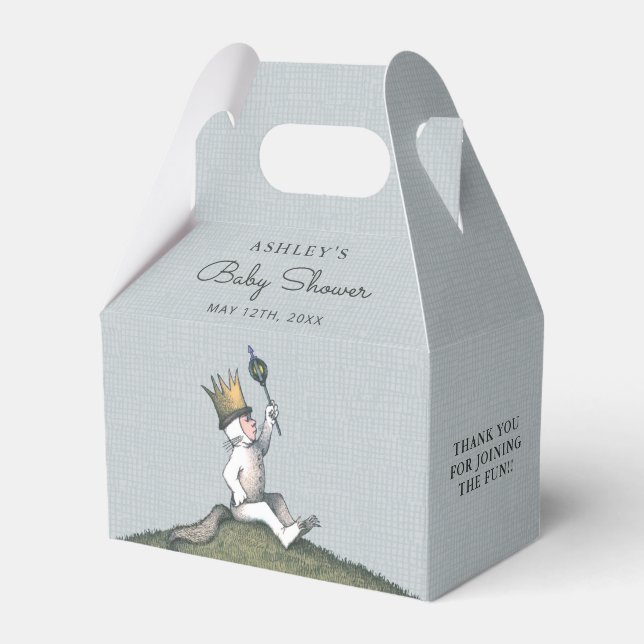 Där de vilda sakerna är - Baby Shower Presentaskar (Framsidan Sidan)