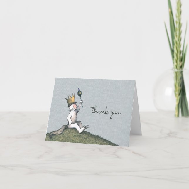 Där de vilda sakerna är Baby Shower Tack Kort (Framsida)