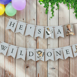 Där de vilda tingesten är 1-årsdag vimplar