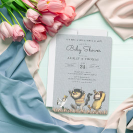 Där de vilda tingesten är - Baby Shower-inbjudan Inbjudningar