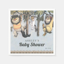 Där de vilda tingesten är Baby Shower Pappersservett