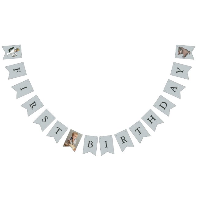 Där de vilda tingesten är Första födelsedagen Vimplar (Alla)