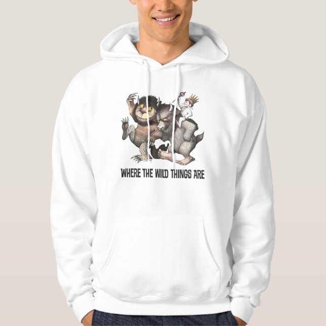 Där de vilda varelserna finns figurer hoodie (Framsida)
