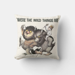 Där de vilda varelserna finns figurer kudde