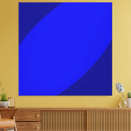 Där delfiner drömmer. Fet Royal Blue Modern Art Canvastryck
