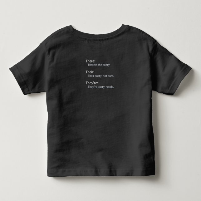 Där Deras De är Skjorta T Shirt (Baksida)