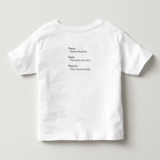 Där Deras De är Skjorta T Shirt (Baksida)