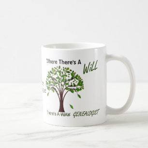 Där det finns en Will Genealogy Family Träd Mugg