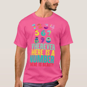 Där det finns ett nummer finns det en skönhetlig c t shirt