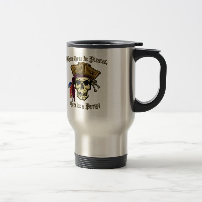 Där det finns Pirater finns det ett Party! Resemugg (Höger)