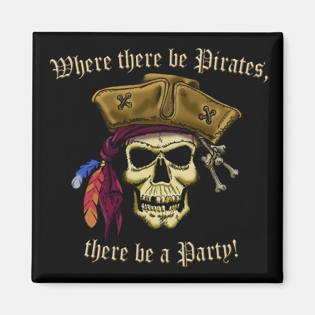 Där det finns Pirater Magnet (Framsidan)