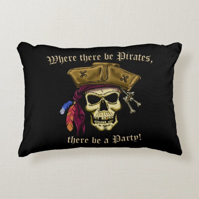 Där det finns Pirater Prydnadskudde (Framsidan)