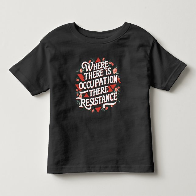 Där det finns yrke där motstånd t shirt (Framsida)