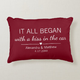 Där det hela började Romantiska Personliga Par Prydnadskudde