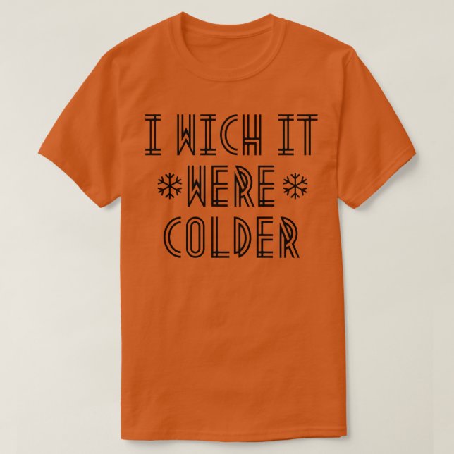 där det var kallare t shirt (Design framsida)