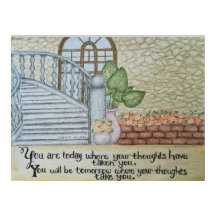 Där dina tankar tar dig - Väggkonst