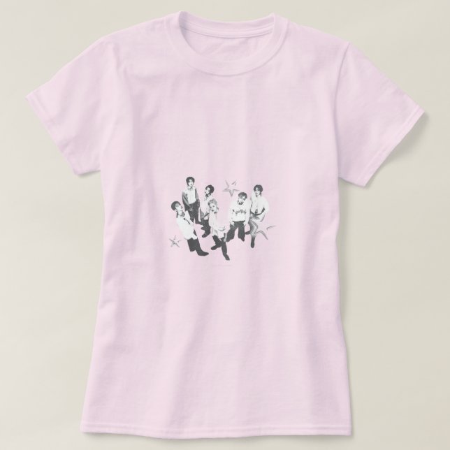 Där ditt fan-tjej-hjärta möter elegans. t shirt (Design framsida)