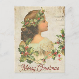 Där dras också en gren av holly helg vykort