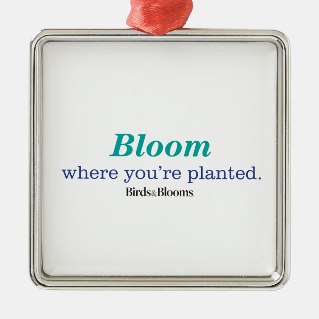 Där du är planerad julgransprydnad metall (Framsidan)