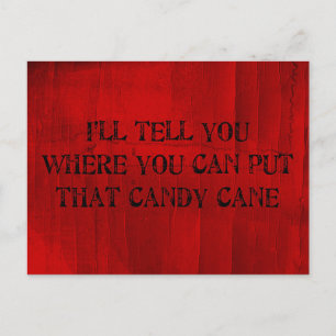 Där du kan placera Candy cane Vykort