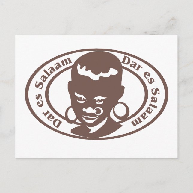 Dar es Salaam Frimärke Vykort (Framsida)