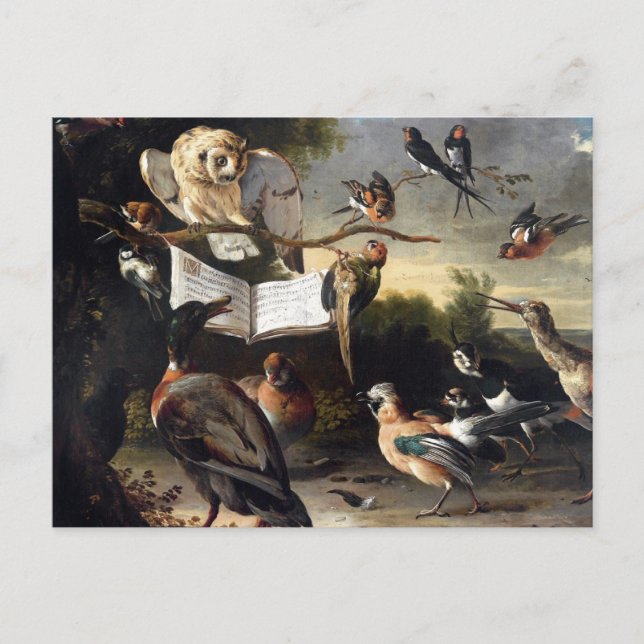 Där fåglars sånger kommer ifrån vykort (Framsida)