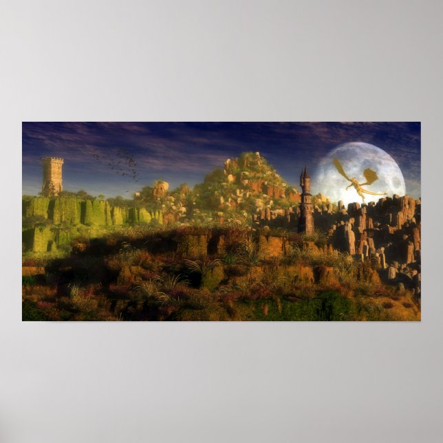där Fantasy börjar Poster (Framsidan)