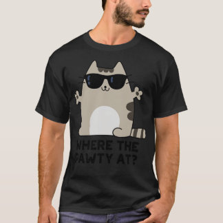 där fattigdomen i Cute Party Cat Pun T Shirt