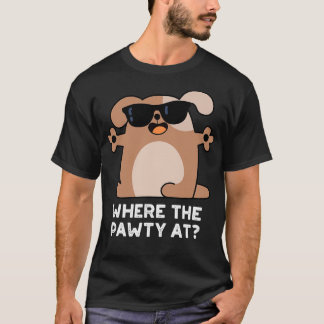 där fattigdomen vid Cute Doggie Hund Pun T Shirt