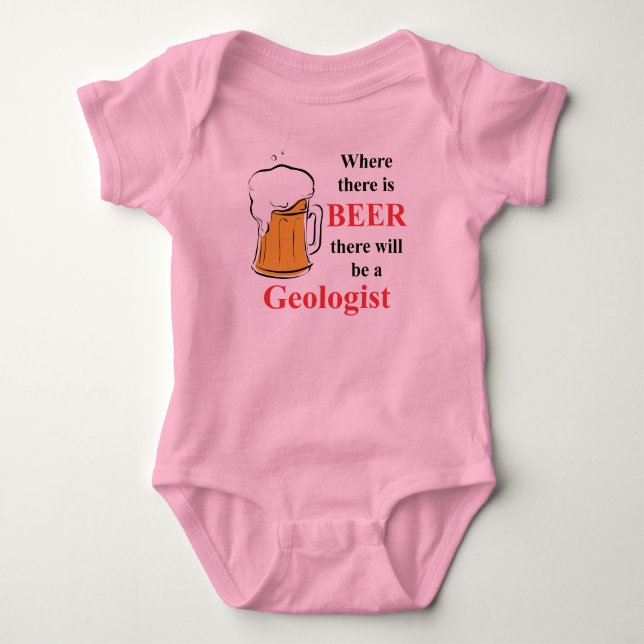 Där finns Beer - Geolog T-shirt (Framsida)