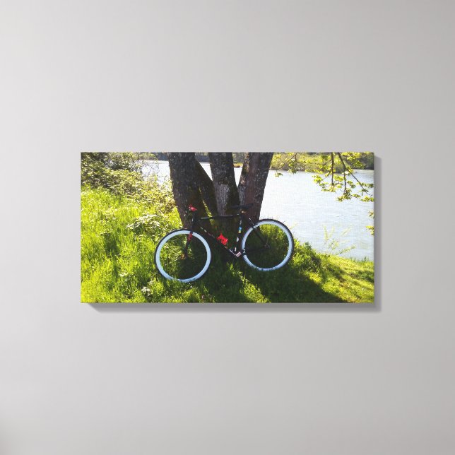 Där floden springa och dess våtmarker canvastryck (Framsida)