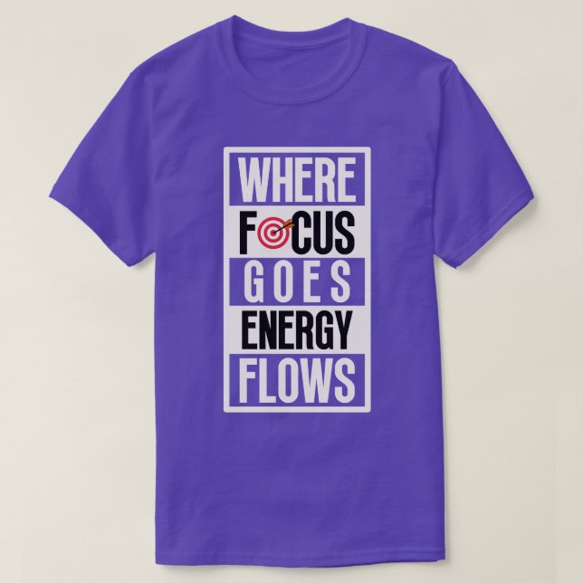 där fokus går på energiflöden t shirt (Design framsida)