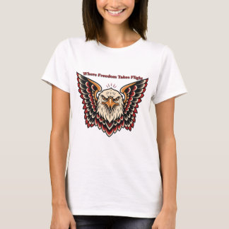 Där friheten tar flyg t shirt