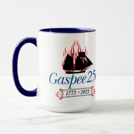 DAR Gaspee250 Italic Logotyp på kaffe Mugg