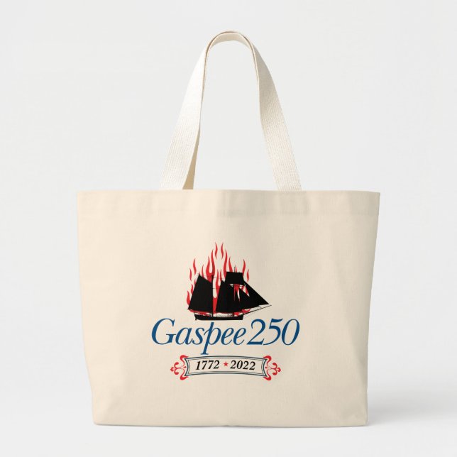 DAR Gaspee250 - Italiensk Logotyp på Jumbo Tote Ba Tygkasse (Framsidan)