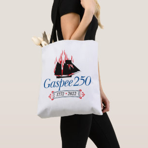 DAR Gaspee250 - Kursiv Logotyp på Basic Tote Tygkasse