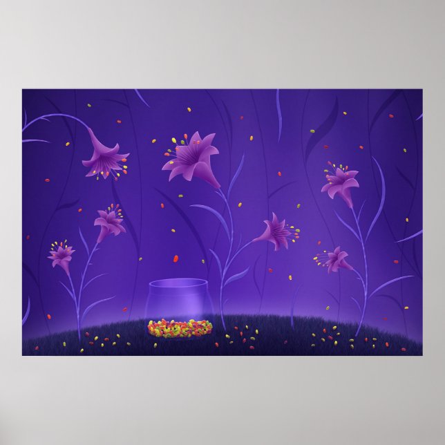 där gelébönor föds poster (Framsidan)