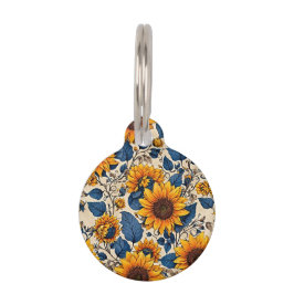 Där glädjen uppfyller säkerheten: strålande solros djurbricka