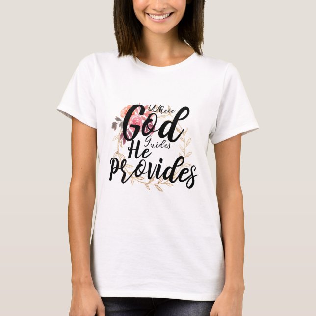 Där GOD Guides HE tillhandahåller T Shirt (Framsida)
