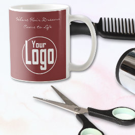 Där Hair drömmer om Kom till Life din Hair Salon Kaffemugg