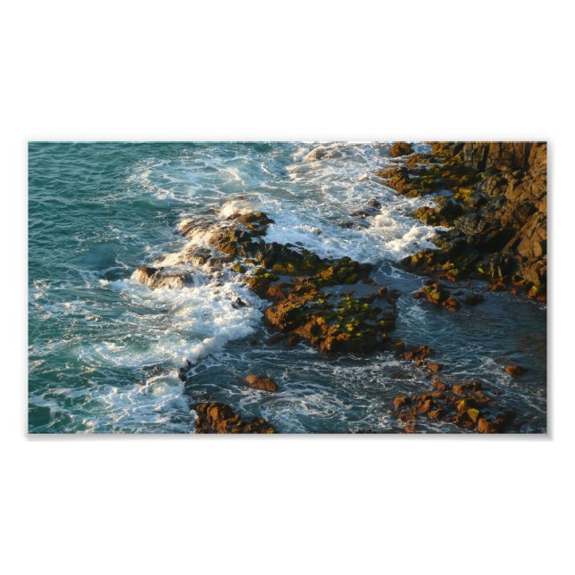 Där havet uppfyller Sten Fototryck (Framsidan)
