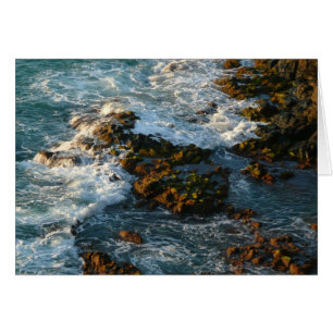 Där havet uppfyller Sten Hälsningskort