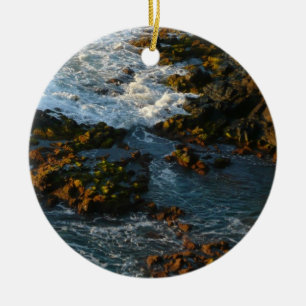 Där havet uppfyller Sten Julgransprydnad Keramik