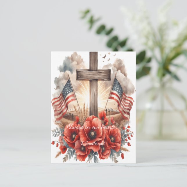 Där Heroes sover i Färg Helg Vykort (Stående Fram)